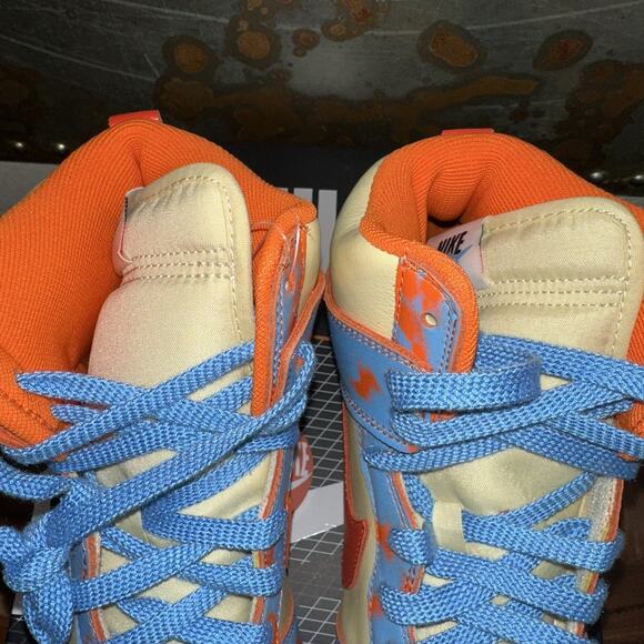 Size 11 - Nike Dunk 1985 High Orange Acid Wash